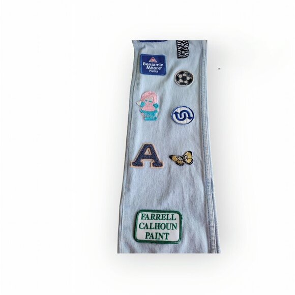 Upcycled Vintage Levi's Patch Straight Leg Jeans XS - Picture 3 of 16